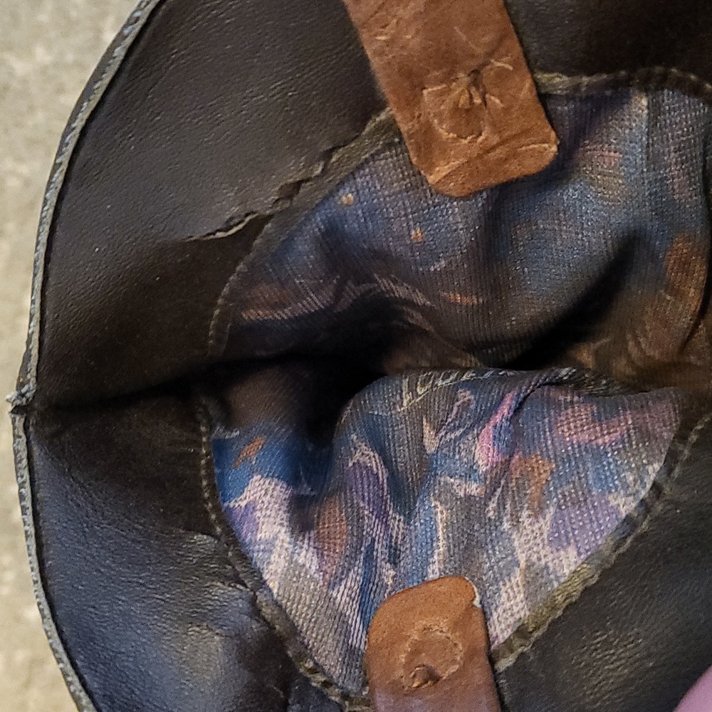 Vintage Dingo Made in the USA Snake Skin Cowboy Boots with Toe Tips - Picture 14 of 16